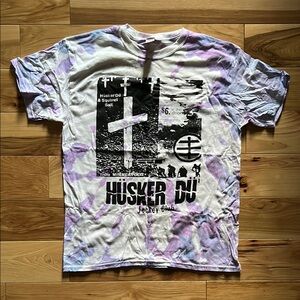Husker Du - Jockey club flyer tie dye tee. Size - Large.